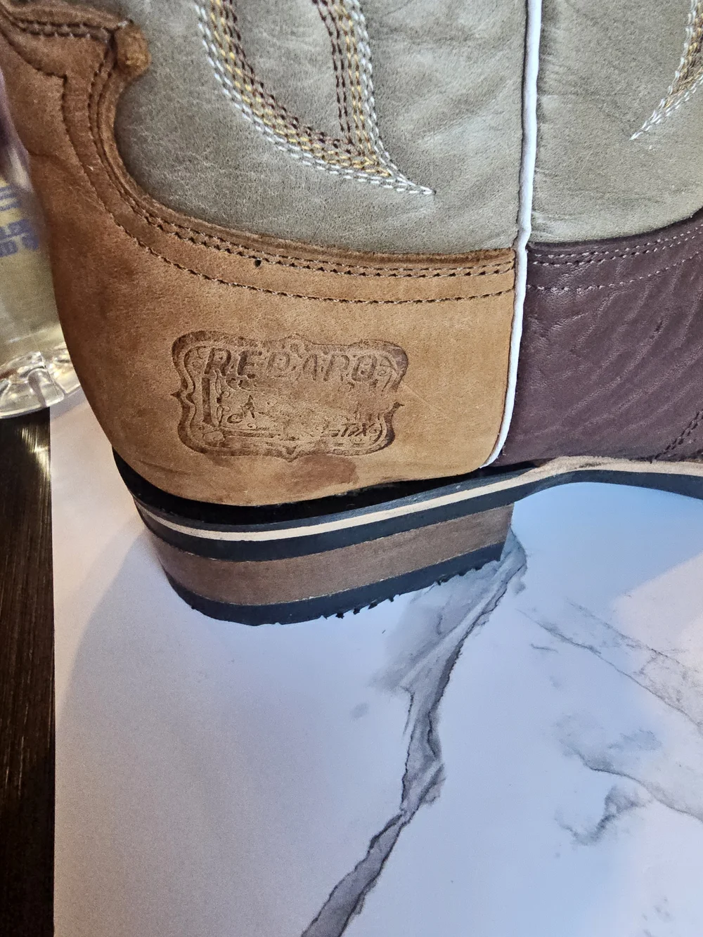 Brown Two-Tone Men's Western Boots